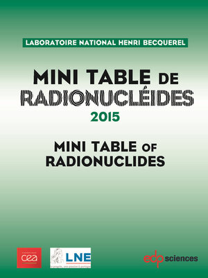 cover image of Mini Table de radionucléides 2015